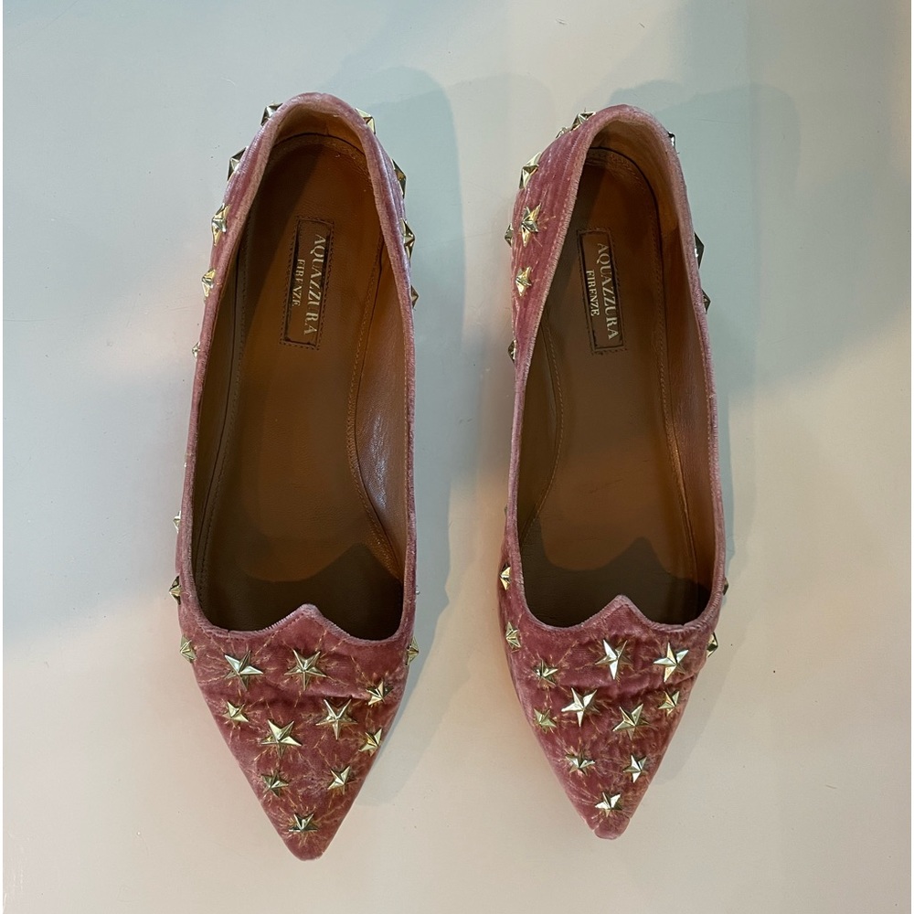 Aquazzura Studded cosmic star Flats, size 36 1/2 - Picture 3 of 7